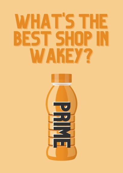 Card for the Wakey Wines lover created by Kinda Rude Cards