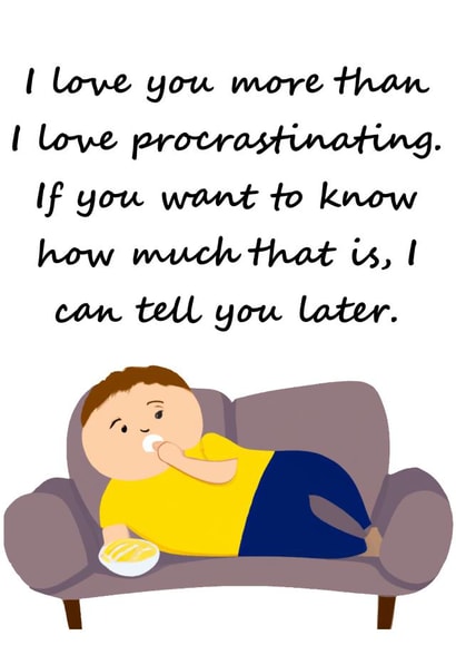 Funny Anniversary or Valentines card for your significant other. created by Laughable Letters