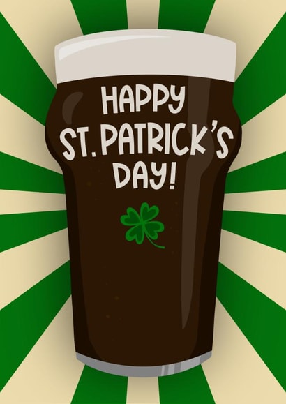 Happy St. Patrick’s Day Celebration Guinness Card created by Running with Scissors