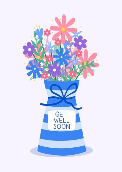 Get Well Soon - Poorly - Recovery from Illness or Surgery - Disease - Get Better created by Ludicrous Prints
