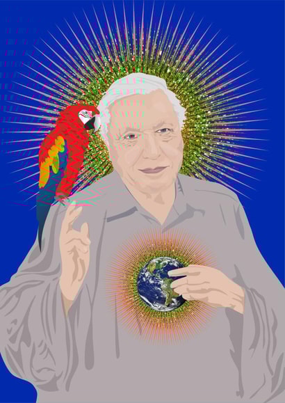 In Sir David Attenborough We Trust created by Things Aimee Made