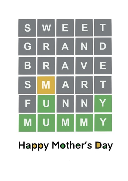 Funny Mother’s Day Card - Wordle - Happy Mothers Day created by seeruru