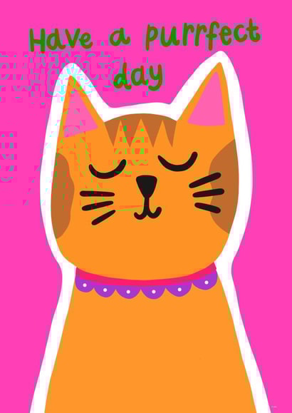 Ginger Cat card created by The Paper Tail 