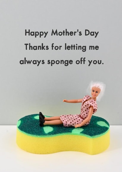 Sponge mum created by Bold & Bright Cards