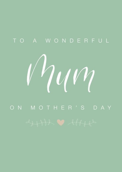 Wonderful Mum created by Bethany Angel