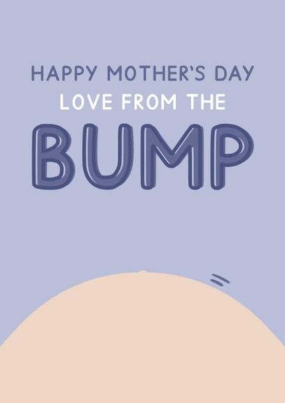 Cute Mother's Day Card - From The Baby Bump created by Jeff and the Squirrel