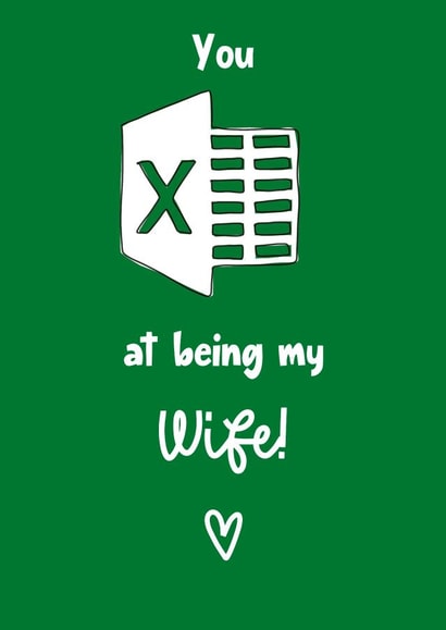 Excel Valentines/Anniversary Card created by Naughty Pickle