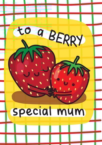 Cute Mother's Day Card - To A Berry Special Mum created by The Playful Indian