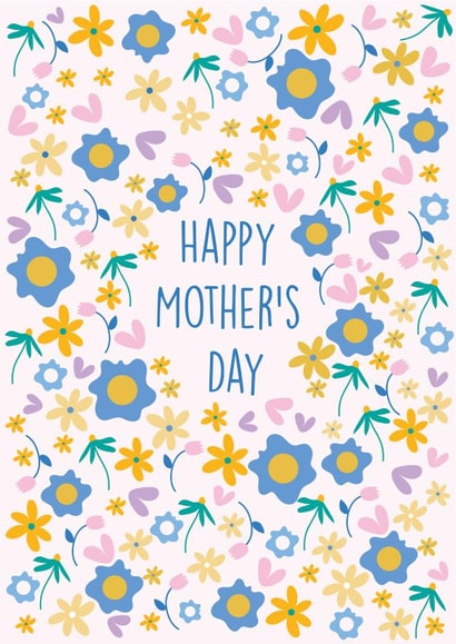 Pretty Mother’s Day Card - Cute Flowers - Floral created by Valeria Frustaci