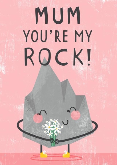 Cute Mother's Day Card - Mum You're My Rock! created by Dinky Rouge