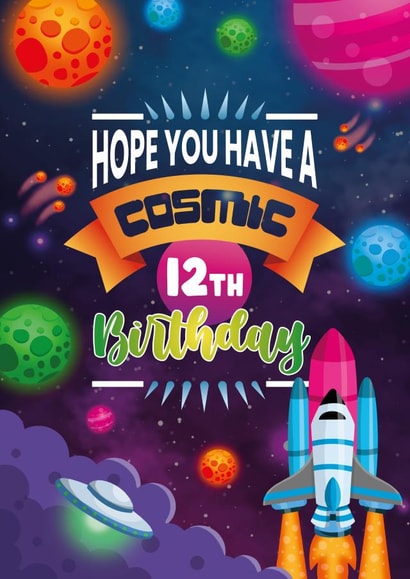 12th Birthday - Cosmic Space edition created by Angry Squirrel