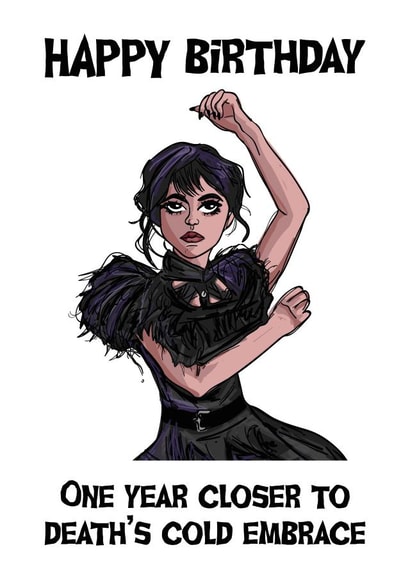 Adam’s family Wednesday Birthday Card fun created by Shaun Kendall