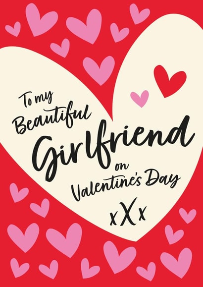 Cute Valentine's Day Card - Girlfriend created by frances Wilson