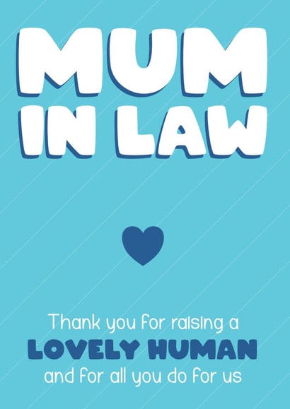 Mother in Law Mother's Day Card - Thank You Mother-in-law - Funny Second Mum created by Bev O'Connor || @oconnordesign