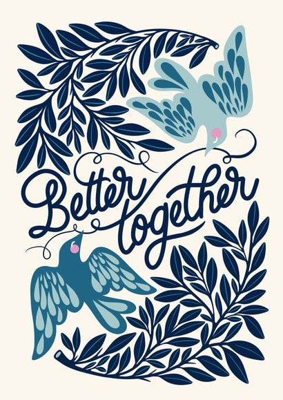 Pretty valentine’s card - Love Birds created by catantrell