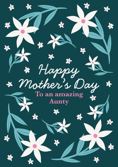 Cute daisy mother's day card for aunty who is more like a mum created by Kamiya Chirodian