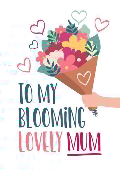 Cute birthday or Mother's Day card created by Superlush Cards