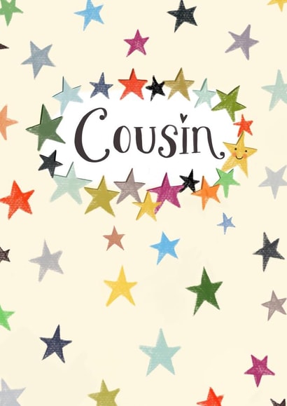 Cute Birthday Card - Star - Cousin created by Love Lucy Illustration