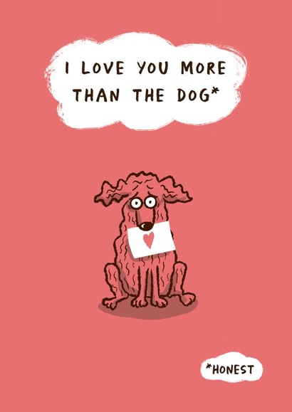 Cheeky Valentines card - More than the Dog created by Shell Bell Draws