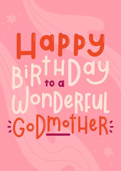 Wonderful Godmother Birthday card created by Joanne Hawker