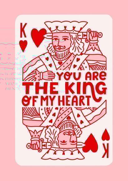 You're The King of My Heart - Valentines and Anniversary Card created by diaz made