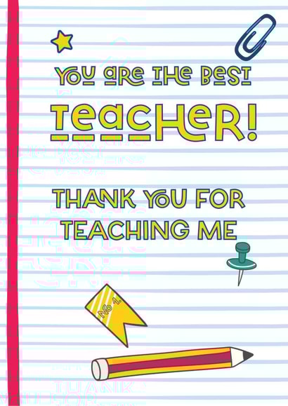 Thank you for teaching me created by The Gifting Knot