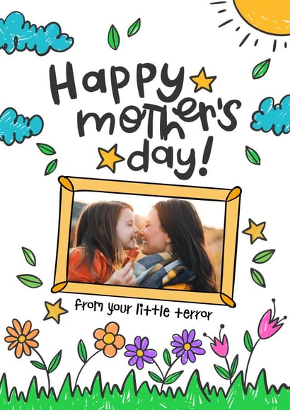from the kids little Mothers Day Personalised Photo Card 20557 created by Superlush Cards