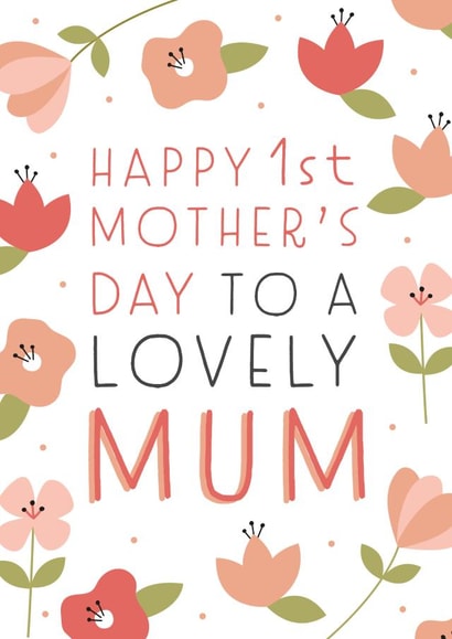 Floral Mother's Day Card - 1st - Lovely Mum created by Juniper and Rose Studio