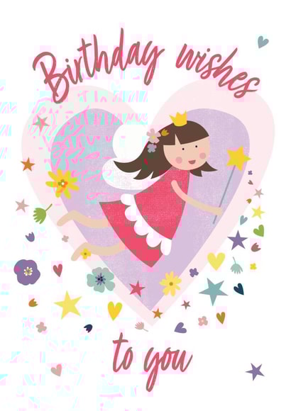 Fairy birthday wishes created by Katy Clemmans
