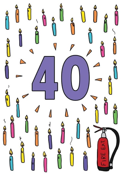 That's a Lot of Candles 40th Birthday Card created by Kat Willott