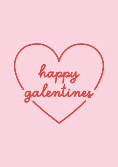 Cute Happy Galentine's Day Card For BFF's created by designsbyleyla