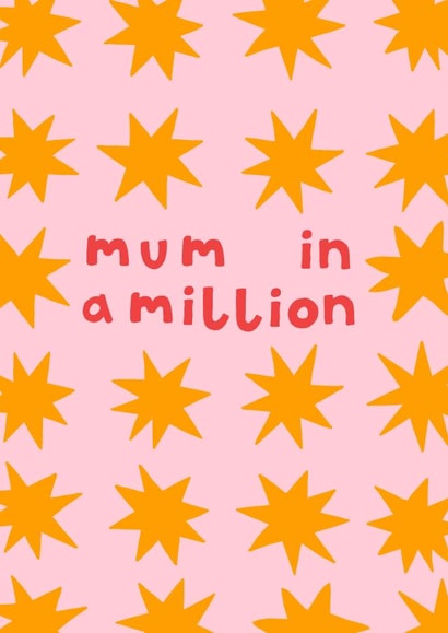 Mum in a Million Mother's Day Card - Starry Mother's Day Card created by Lately Studio