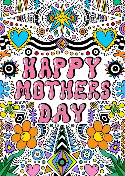 Joyful Mothers Day card - Happy Mothers Day created by Ailish Beadle