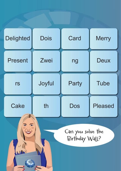 Only Connect - Birthday Themed Connecting Wall created by Battle Kettle Designs