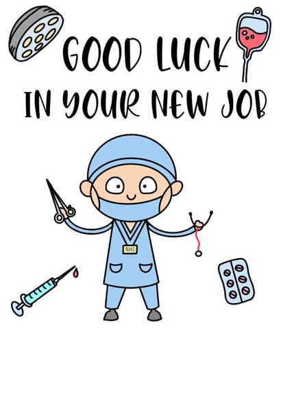 cute new job card for friend at work created by AKCreativeFinds