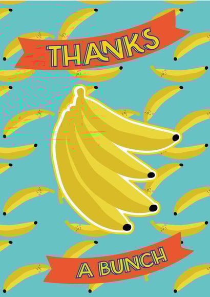 Cute Thanks A Bunch Banana's Card created by The Gifting Knot