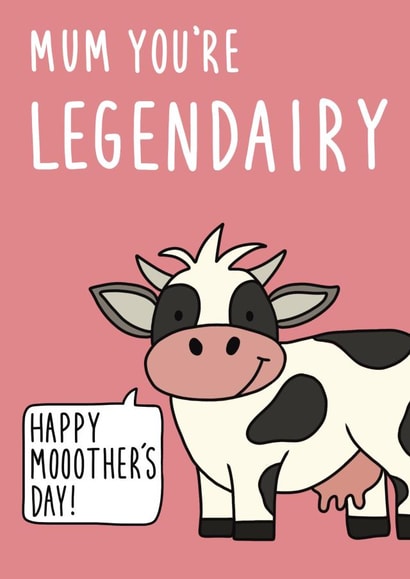 Funny Mother's Day Card - Mum You're Legendairy created by Pen and Puns 