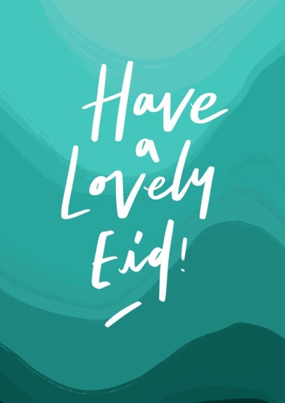 Calming Eid Card for Loved Ones - Have a Blessed Eid! created by Halima Khanum