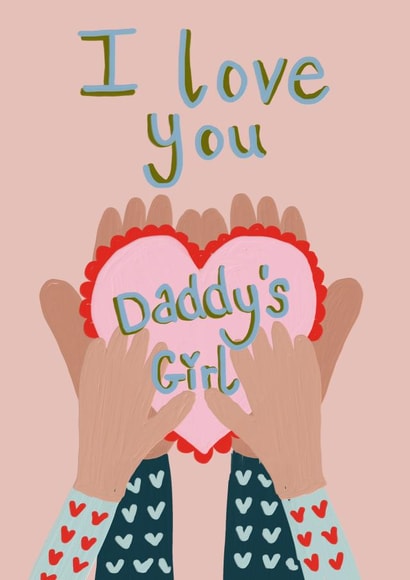 Cute Valentine’s Day card for Dads created by Emma Mattinson Design Studio