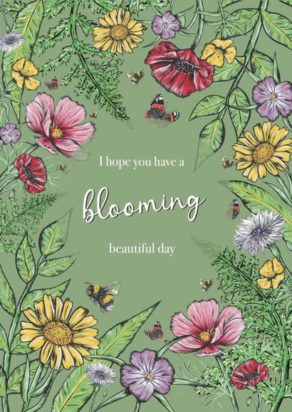 Garden and Nature Lovers Birthday Or Celebration Card created by Abbi Olivia Designs