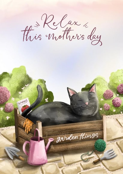 Gardening Cat Mother's Day Card created by Alexandra Hammatt
