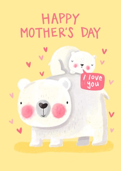 Cute Mother’s Day Card - Polar Bear created by Nicola Watson