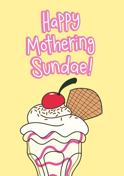 Funny cute illustration food pun card for Mum on Mother's Day created by 10isha.design