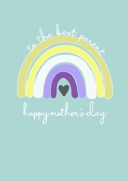 Cute Mothers Day Card - Non-binary/Gender Neutral Parent created by Ruddy Designs