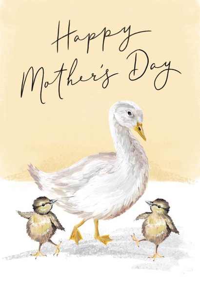 Cute  Mother's Day Card - Goose and Duck created by Making Meadows Ltd