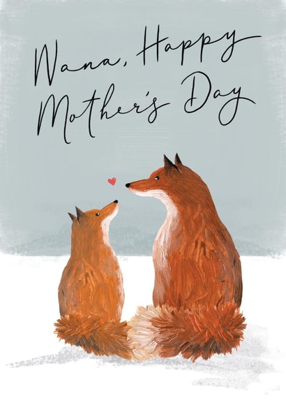 Cute Mother's Day Card - Cute Fox - Nana created by Making Meadows Ltd