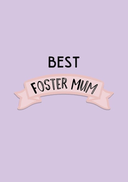 Cute Mother's Day Card - Best Foster Mum created by Hoobynoo