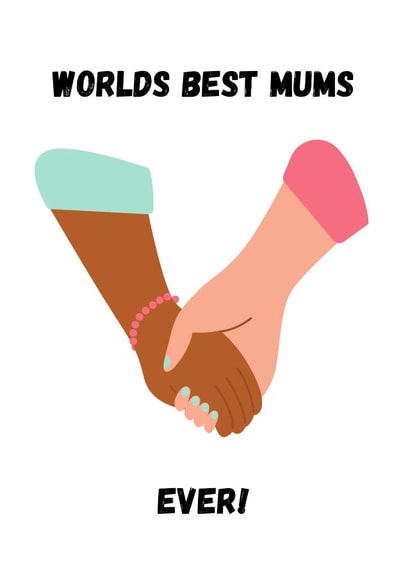 Cute mothers day card for your mums - Worlds Best Mums created by Octomokney and Sponge 