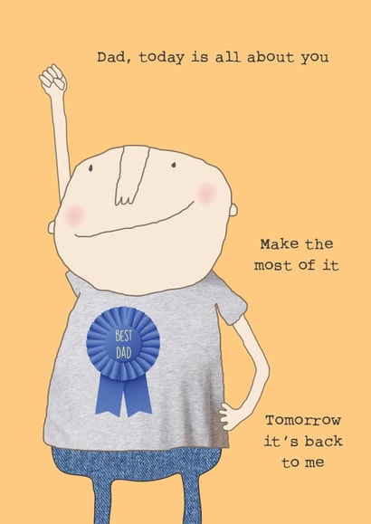 Cheeky Father's Day card - All About Dad created by Rosie Made A Thing