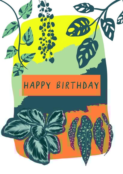 Happy Birthday Card for Plant Lover created by Demi Yuill Designs 